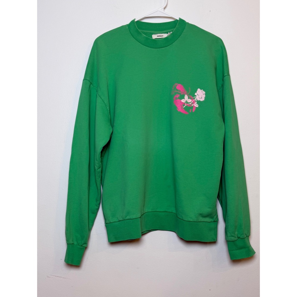PANGAIA x Dua Lipa Future Nostalgia Lyric Graphic‎ Green Tour Sweatshirt